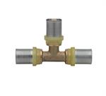 Raccordo Tubo Multistrato Pressare Gas Tee Ridot.Centr.D.26x16x26x3