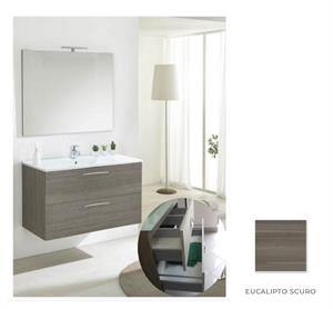 Mobile Bagno Sospeso 2 Cassettoni Specchio Cm L101xH195 P47 EUSC