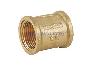 Raccordo Ottone Giallo CG Manicotto Femmina Femmina D.3/8