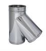 Braga 135° Acciaio Inox Aisi 316L/304 Doppia Parete S/Guan.D. 80/130