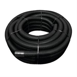 Tubo in HDPE Corrugato per Passaggio Cavi Nero D.63 xint.52  Rt.50 m