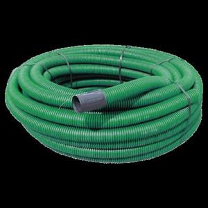 Tubo in HDPE Corrugato Fessurato Drenaggio Verde D.125xint.107 Rt.50