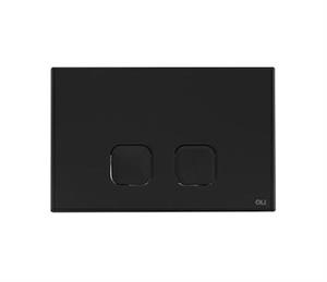 Placca Plain Dual Nero Soft Touch Doppio Pulsante per Oli74 Plus