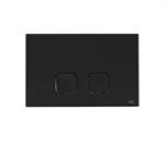 Placca Plain Dual Nero Soft Touch Doppio Pulsante per Oli74 Plus