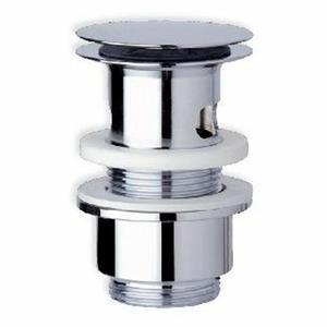 Piletta Clicker per Lavabo Acciaio  S/Troppo Pieno Ottone D.11/4x63