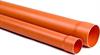 Tubo Pvc Rosso a Barre con Bicchiere Liscio D.50 x2 mt