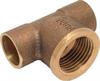 Raccordo in Bronzo a Saldare Tee Femmina D.22x3/4x22