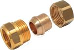 Raccordo in Bronzo a Saldare Giunto 3Pz Femmina C/Bocchet.D.1/2x12