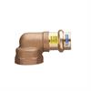 Raccordo in Bronzo a Pressare Acqua/Gas Gomito 90° Fem. D.12x1/2