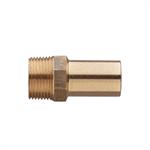 Raccordo in Bronzo a Pressare Acqua/Gas Adattatore M D.15x1/2