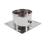 Piastra Base Acciaio Inox Aisi 304 Monoparete S/Guarnizione D.100