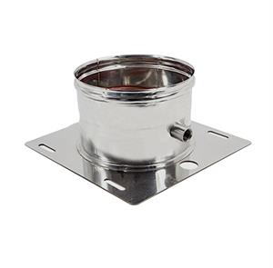 Piastra Base Acciaio Inox Aisi 304 Monoparete S/Guarnizione D.130