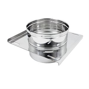 Piastra Intermedia Acciaio Inox Aisi 304 Monoparete S/Guarniz. D.150