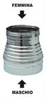 Riduzione Inox Aisi 304 Monoparete S/Guarniz.D.200 Mash.- D.120 Fem.